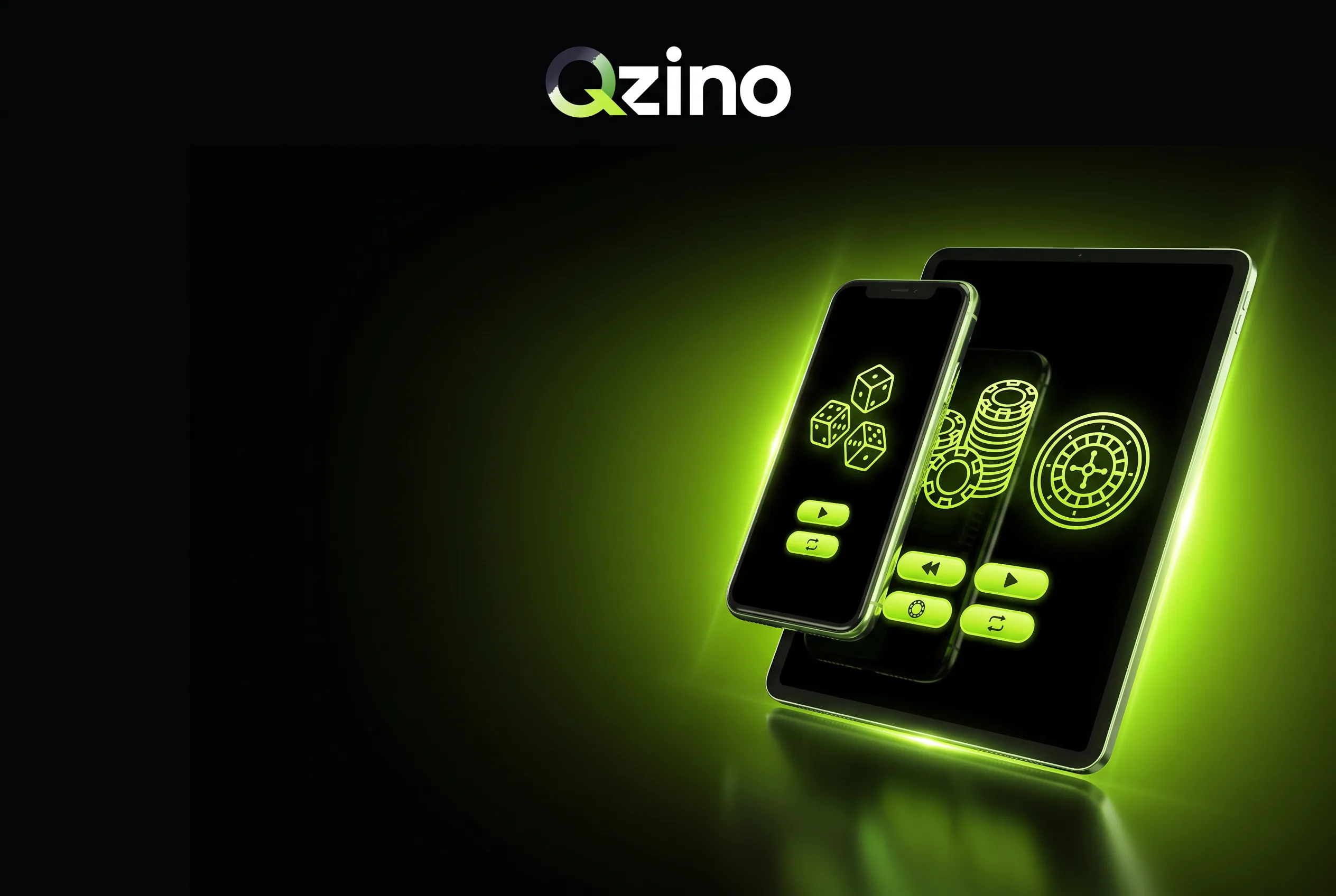 Qzino na ekranie smartfona i tabletu